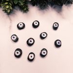 Siyahi Yeşil Küçük Danagöz Boncuk (10'lu Paket)
